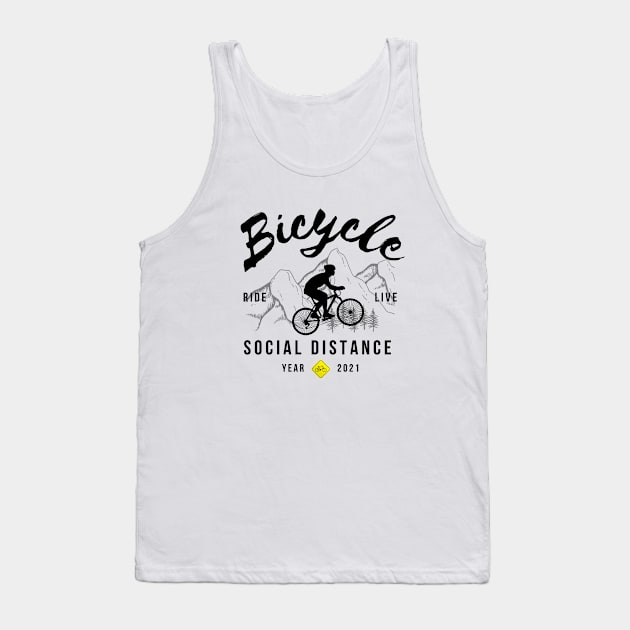 Bicycle Tank Top by JM ART